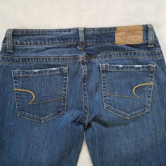 American Eagle Straight denim jeans sz 6 reg - Picture 6 of 6